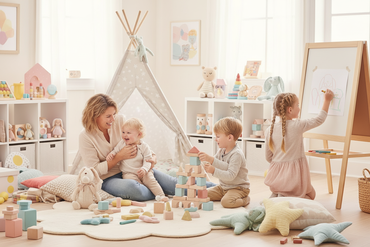 Family with Baby, Toddlers & Kids - 2